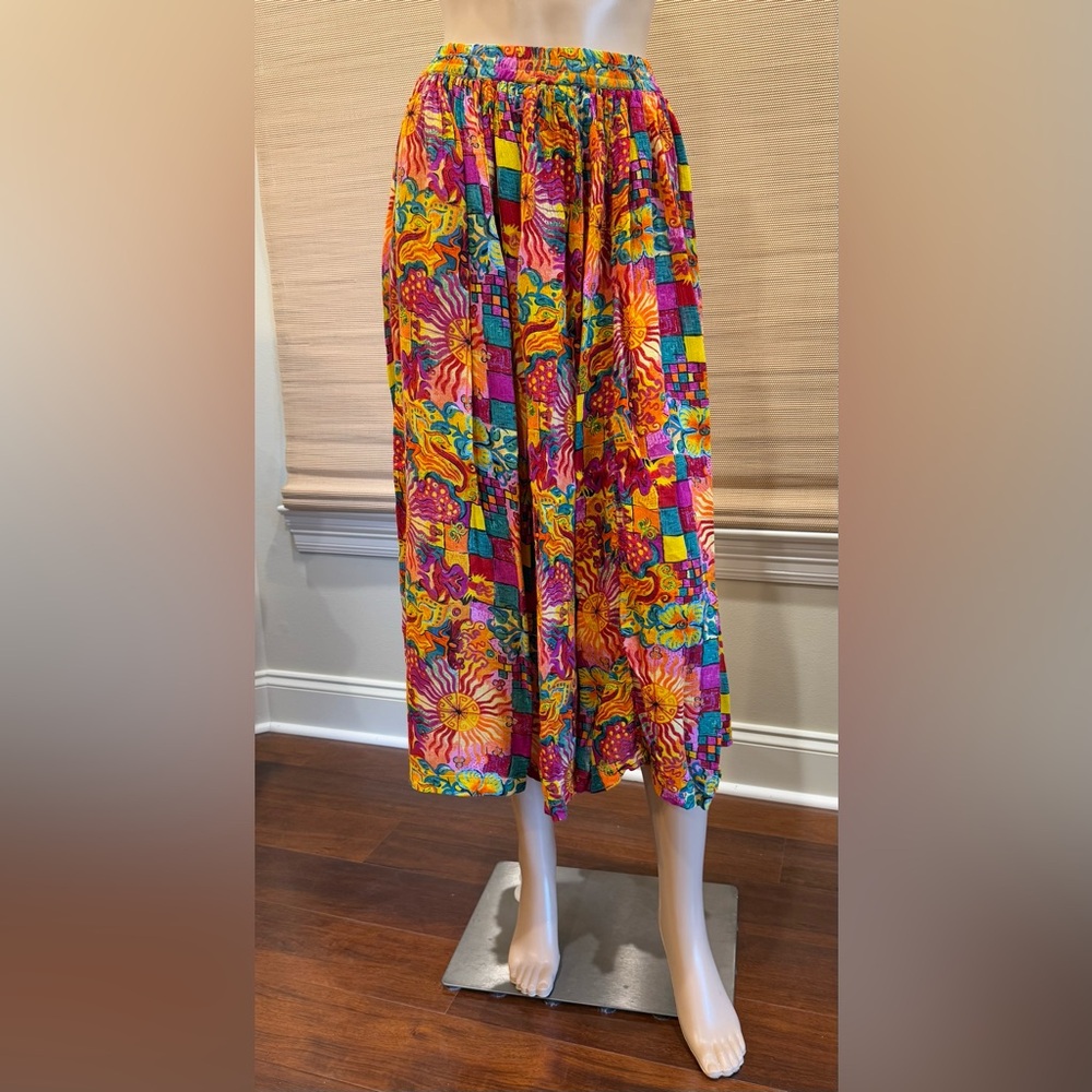 Phool Colorful Hippie Boho Midi Women's Skirt